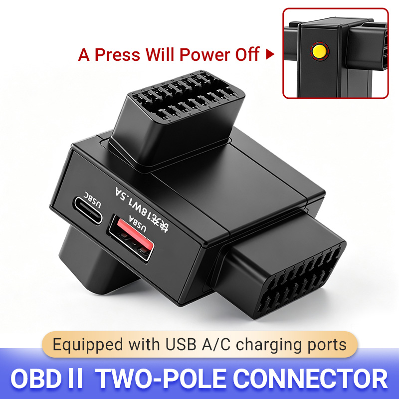 Usb C Hub - OBD2-Splitter-Adapter 1 zu 2 mit 18W