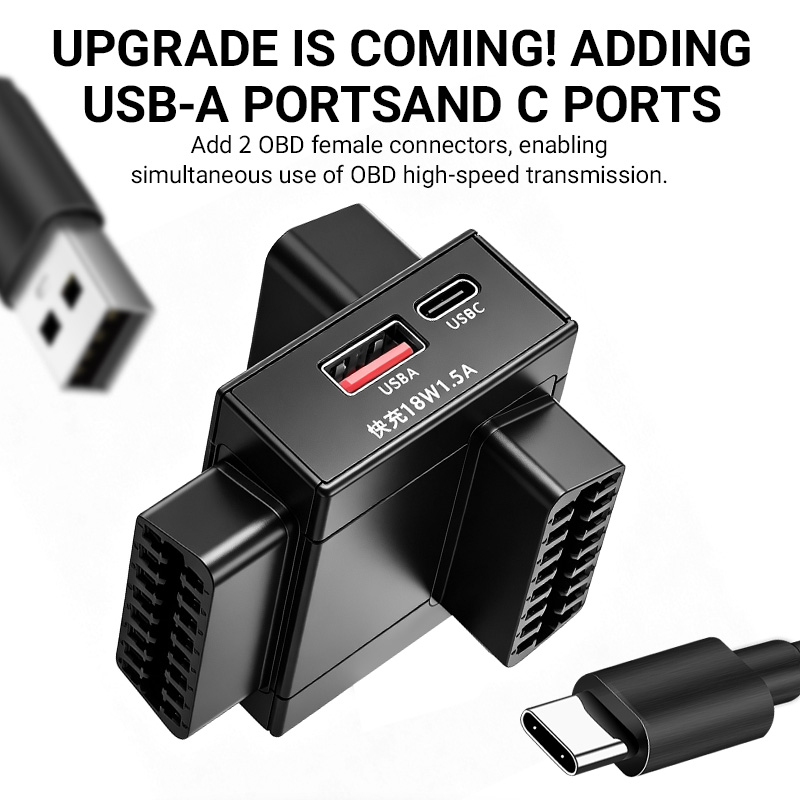 OBD2-Splitter-Adapter 1 zu 2 m – Usb C Hub Bewertung und Preis